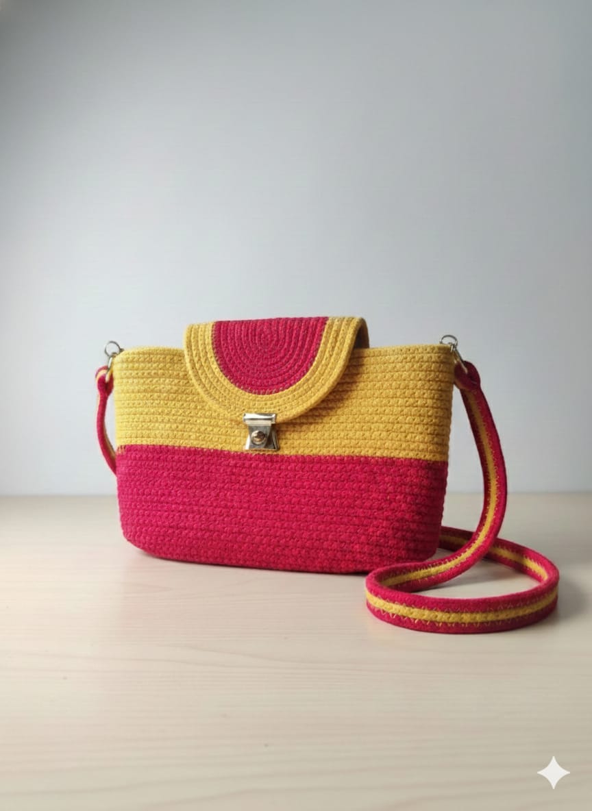 Artisan Woven Crossbody Bag