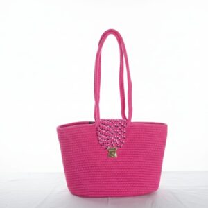 Blush Charm Handmade Tote Bag