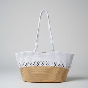 Ivory Breeze Handmade Tote Bag