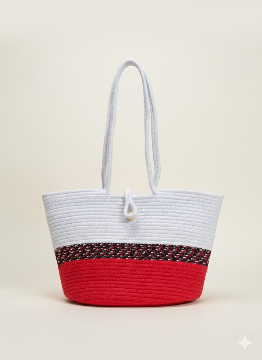 Classic Crochet Pattern Tote Bag