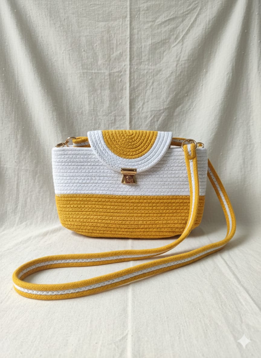 Sunshine Crochet Sling Bag