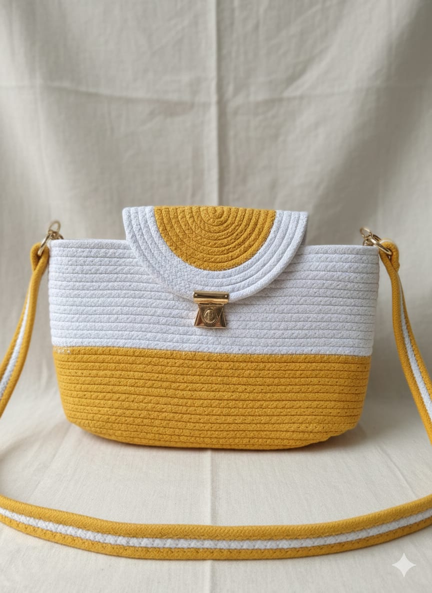 Sunshine Crochet Sling Bag - Image 2